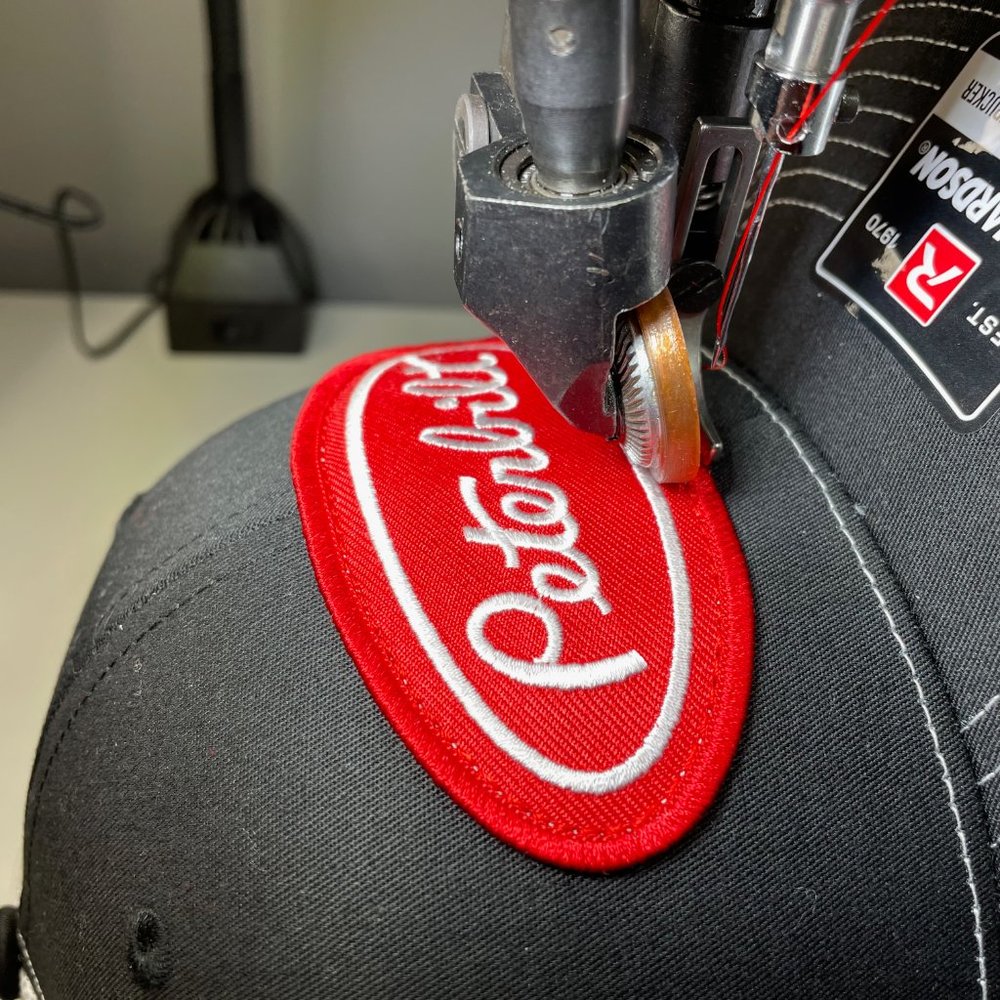 Peterbilt Vintage Patch Hat - Richardson 112 Black & White Trucker Cap - Picture 9 of 11